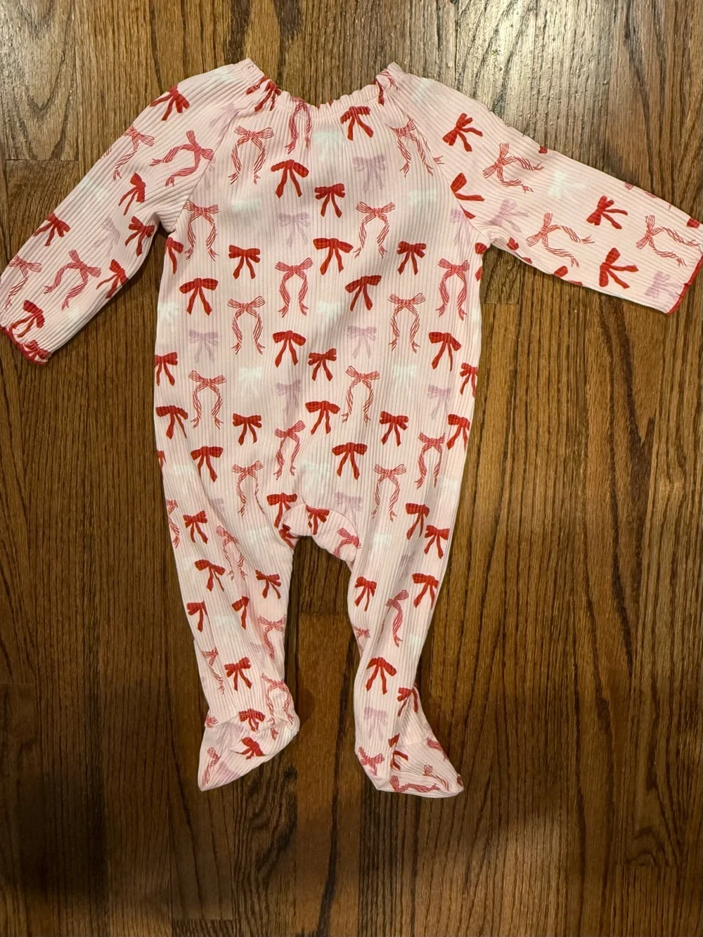 Mud Pie Christmas Bow Sleeper & Headband Set